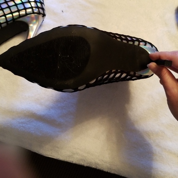 Cape ribbon iridescent in black mesh boot - Picture 5 of 5